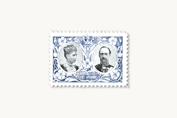 Julemærket 1907 - Kong Frederik VIII og Dronning Louise