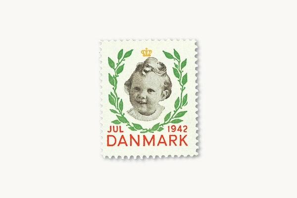 Julemærket 1942 - Prinsesse Margrethe (nu Dronning af Danmark)
