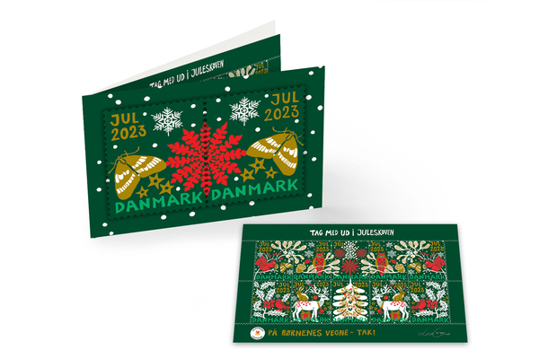 Julemærket 2023, souvenirmappe med 10 Julemærker